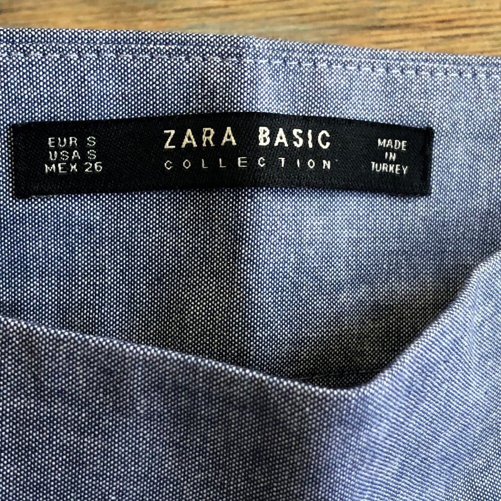 Zara Basics Collection Pants Overlap Wrap Front B… - image 5